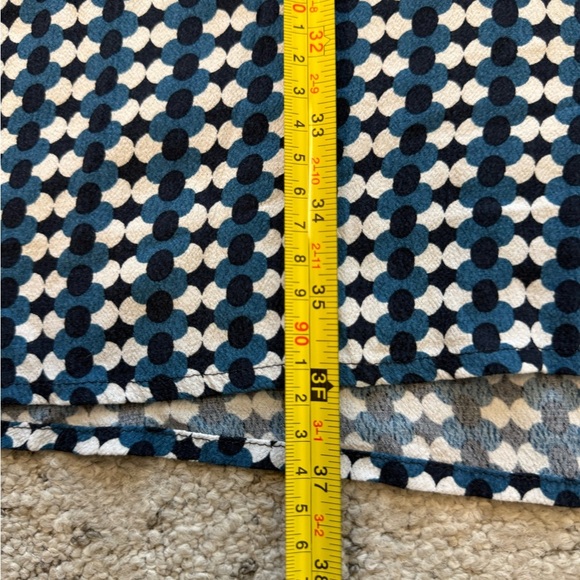 Maeve (Anthropologie) size 12 GUC Blue and White 3/4 Sleeve Crew Neck Dress - Picture 7 of 13